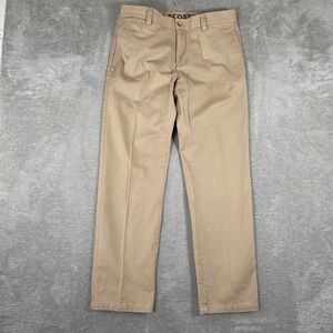 Lacoste Chino Pants Mens 42x31 Khaki Straight Leg Classic Flat Front Twill